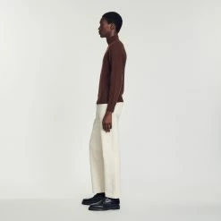 Best reviews of ???? Sandro Cashmere Funnel Neck Sweater Black Brown ???? -Sandro Shop Sandro SHPTR00331 751 V 6