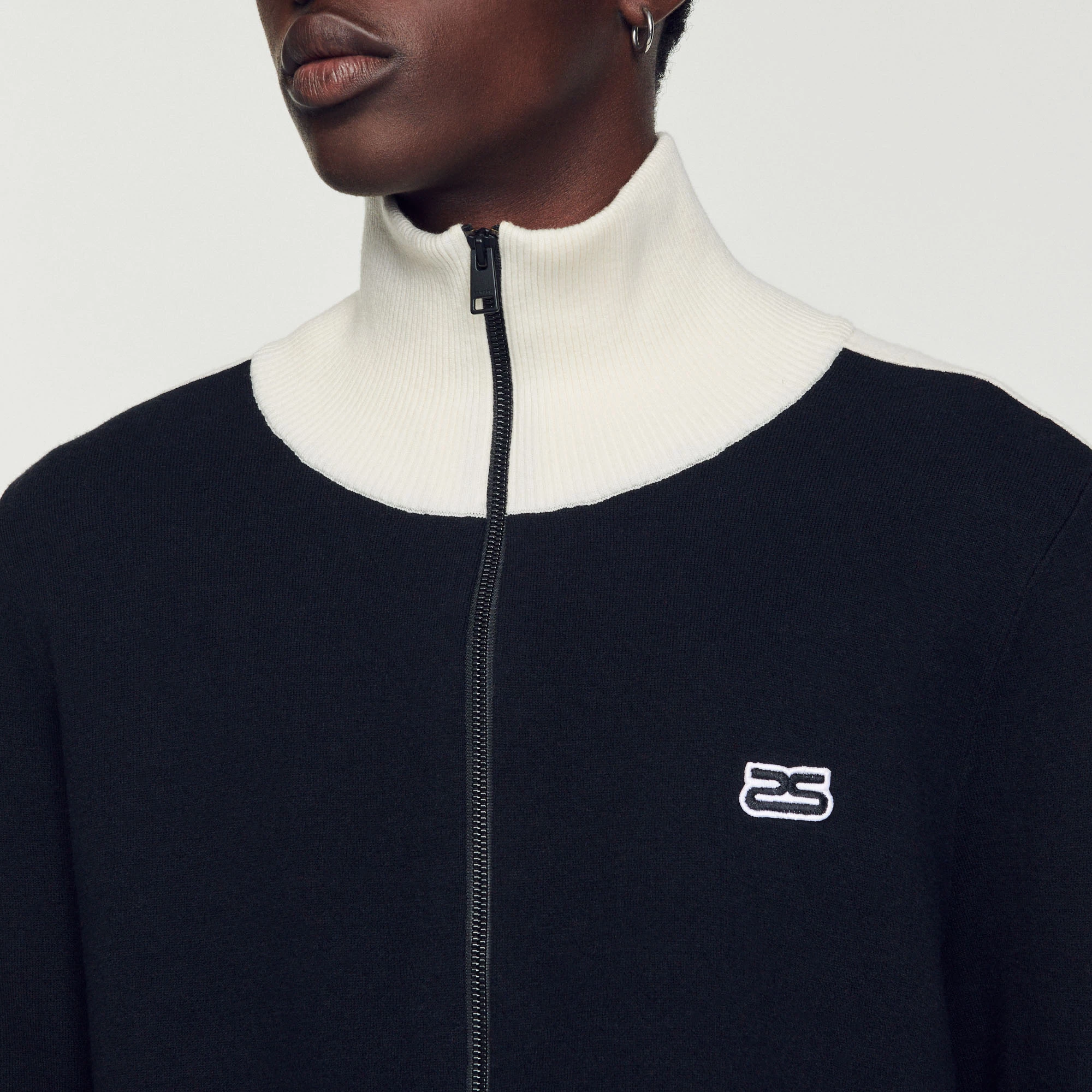 Deals ???? Sandro Two-tone Zip Cardigan Black ✔️ 5 Deals ???? Sandro Two-tone Zip Cardigan Black ✔️ - Image 5