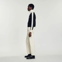 Deals ???? Sandro Two-tone Zip Cardigan Black ✔️ 12 Deals ???? Sandro Two-tone Zip Cardigan Black ✔️ -Sandro Shop Sandro SHPTR00395 20 V 6