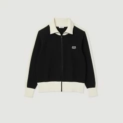 Deals ???? Sandro Two-tone Zip Cardigan Black ✔️ 13 Deals ???? Sandro Two-tone Zip Cardigan Black ✔️ -Sandro Shop Sandro SHPTR00395 20 V P