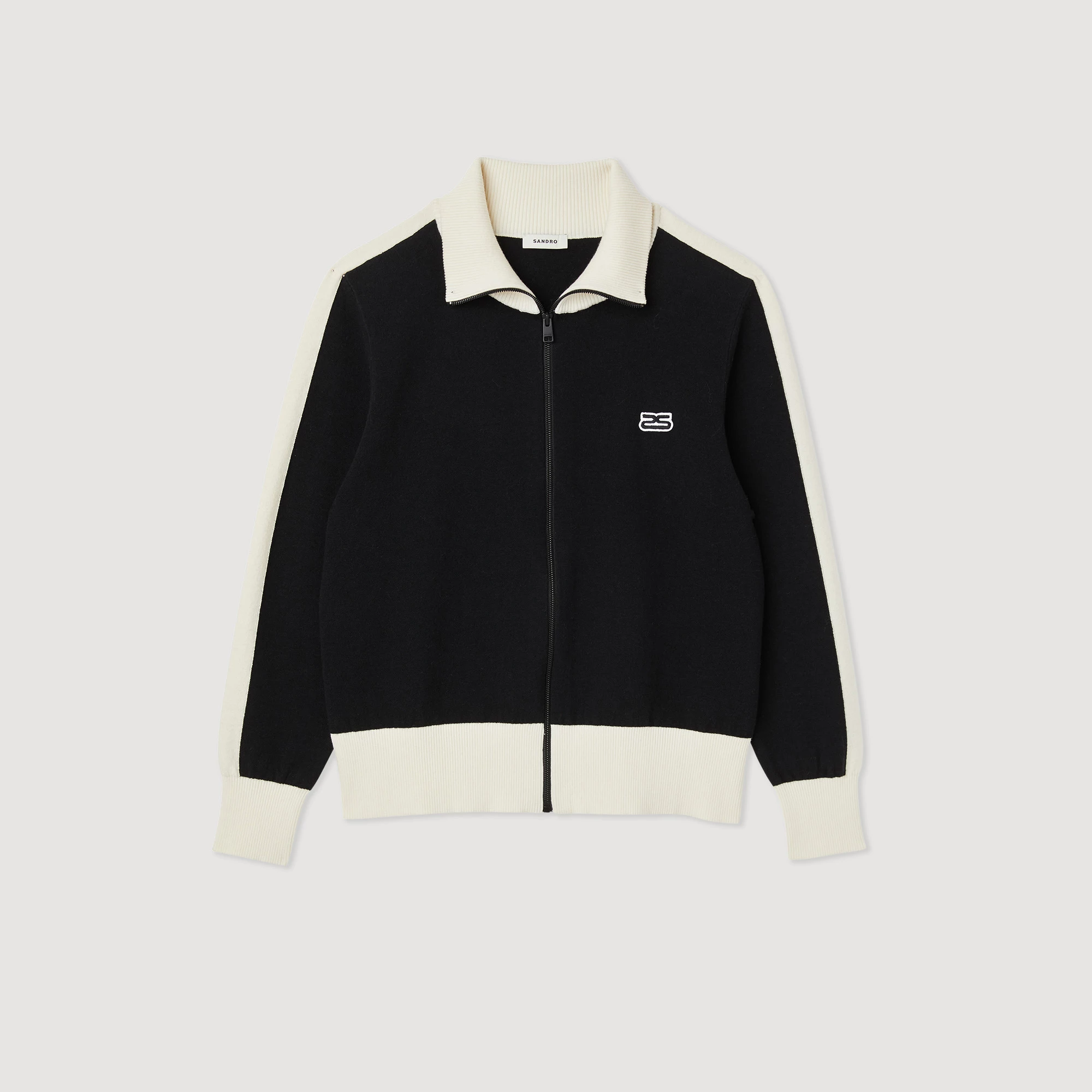 Deals ???? Sandro Two-tone Zip Cardigan Black ✔️ 7 Deals ???? Sandro Two-tone Zip Cardigan Black ✔️ - Image 7