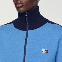 Deals ???? Sandro Two-tone Zip Cardigan Blue ✨ 11 Deals ???? Sandro Two-tone Zip Cardigan Blue ✨ -Sandro Shop Sandro SHPTR00395 47 V 5