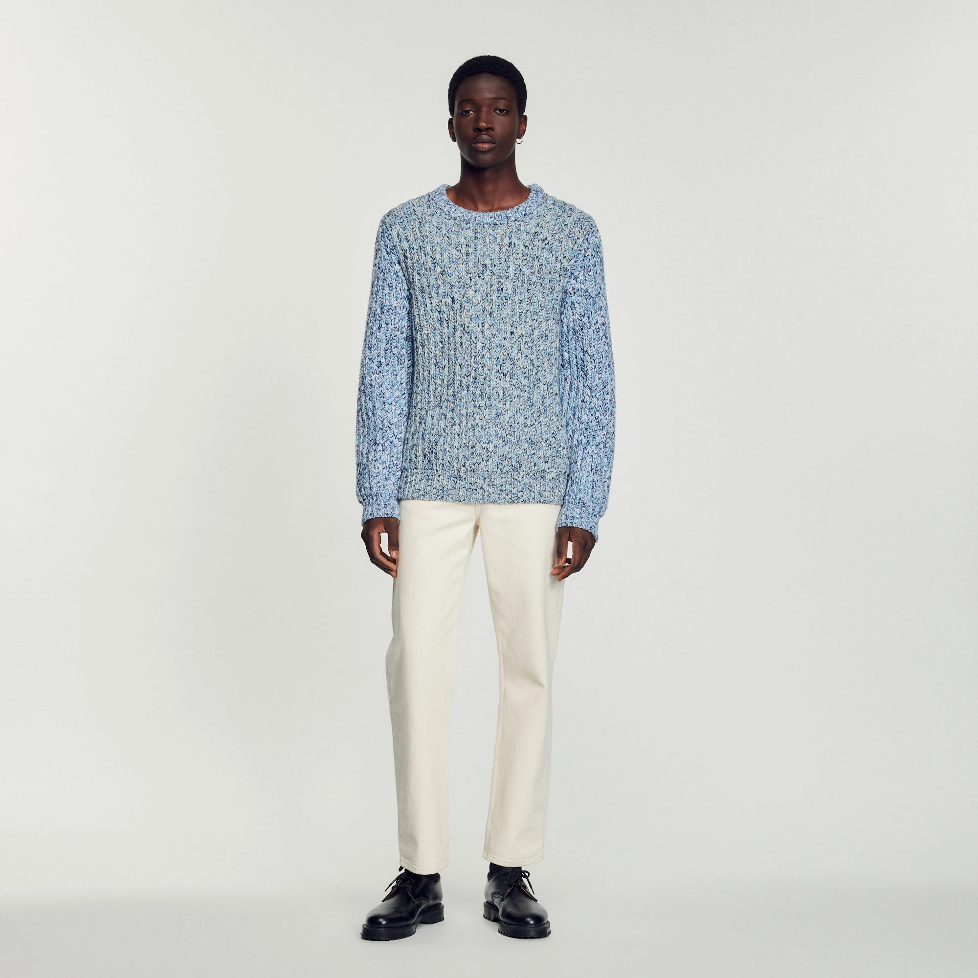 Outlet ???? Sandro Wool Sweater Sky Blue ???? 3 Outlet ???? Sandro Wool Sweater Sky Blue ???? - Image 3