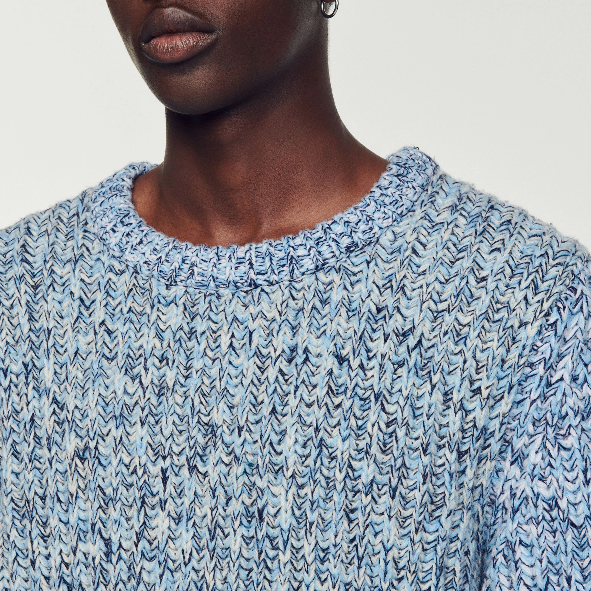 Outlet ???? Sandro Wool Sweater Sky Blue ???? 5 Outlet ???? Sandro Wool Sweater Sky Blue ???? - Image 5