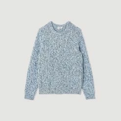 Outlet ???? Sandro Wool Sweater Sky Blue ???? 13 Outlet ???? Sandro Wool Sweater Sky Blue ???? -Sandro Shop Sandro SHPTR00427 40 V P